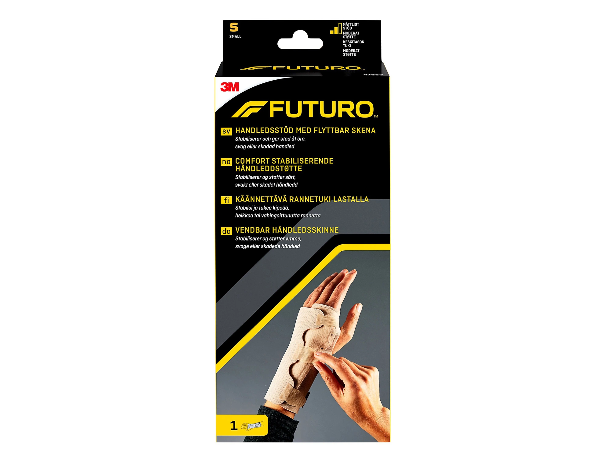 Futuro Comfort stabiliserende håndleddstøtte str S 1 stk
