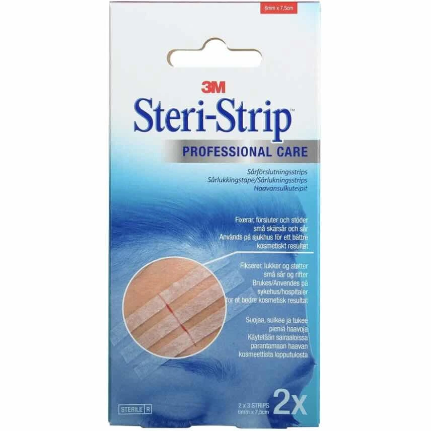 3M Steri-Strip Sårlukkingstape, 2 x 3 strips