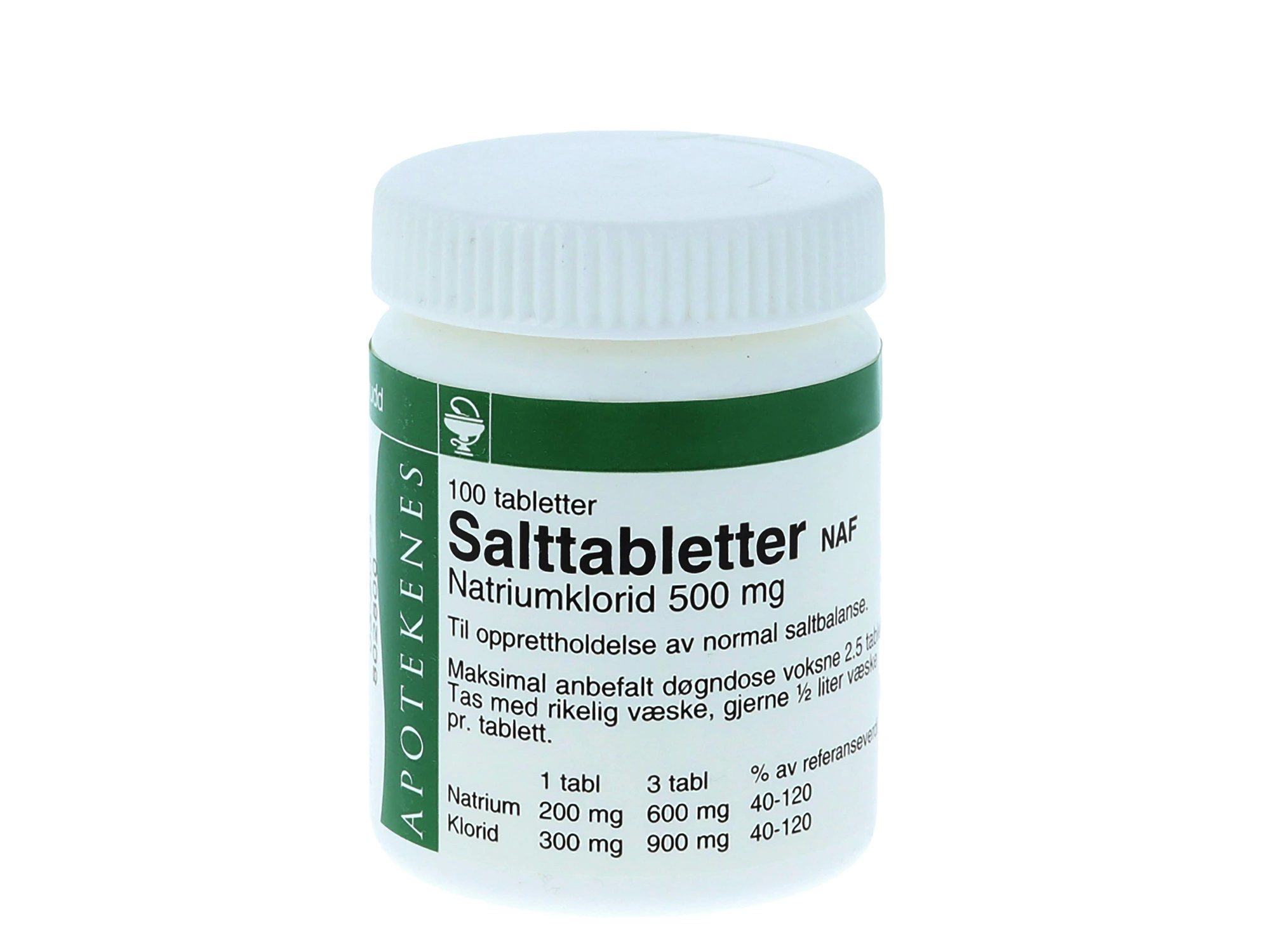 Salttabletter NAF tab 500 mg
