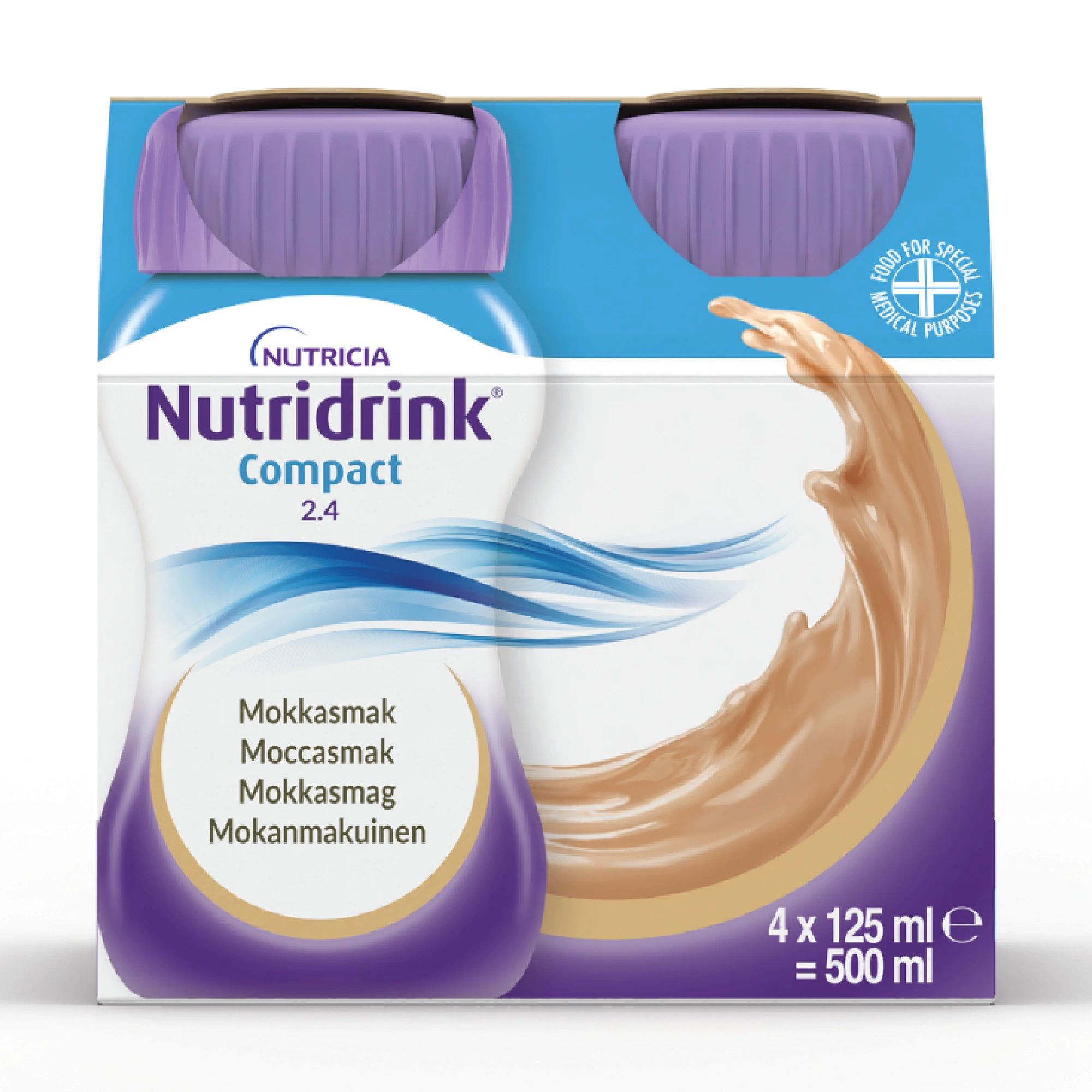Nutridrink Compact næringsdrikk mokka 4x125 ml