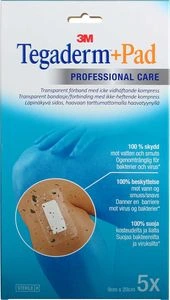Tegaderm + Pad vanntett og transparet bandasje 9 x 20 5 stk