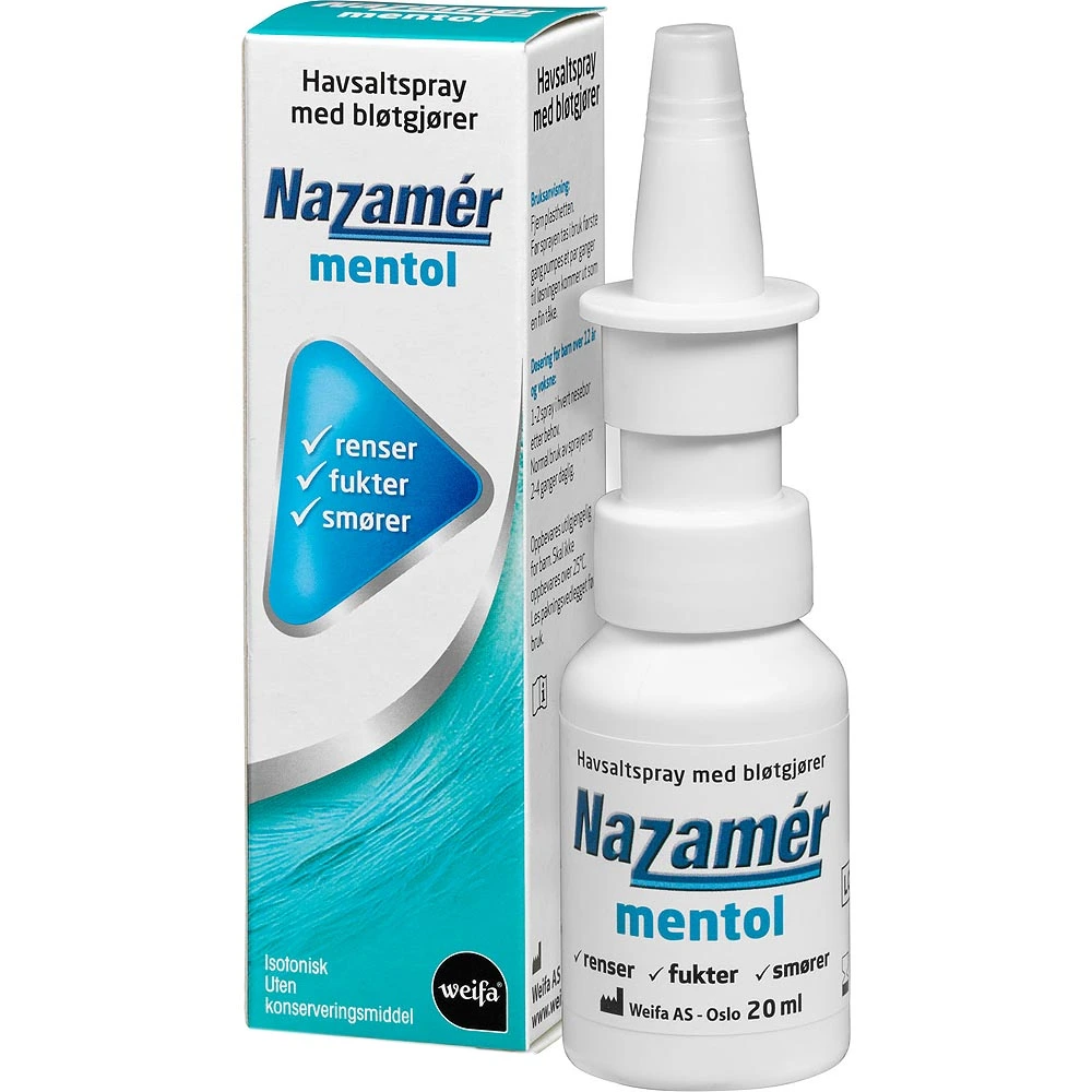 Nazamér Mentol saltvannsspray 20 ml