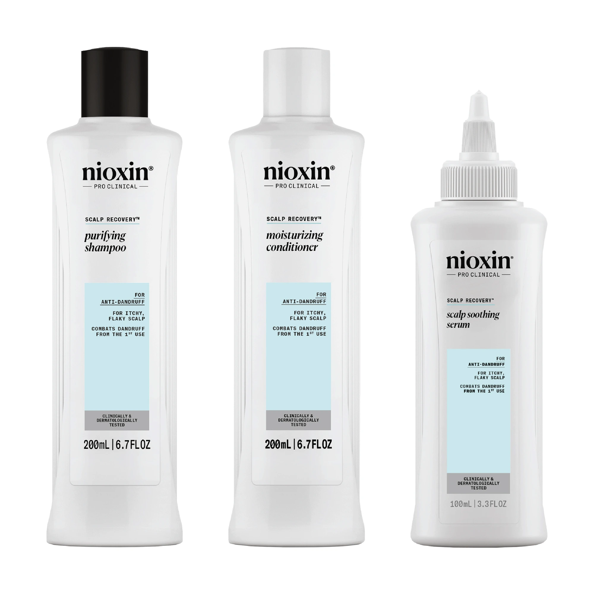 Nioxin Scalp Recovery System hårpleiesett 200+200+100 ml