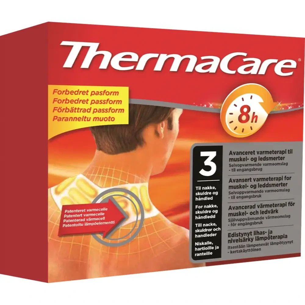 Thermacare varmeomslag nakke, skuldre og håndledd 3 stk