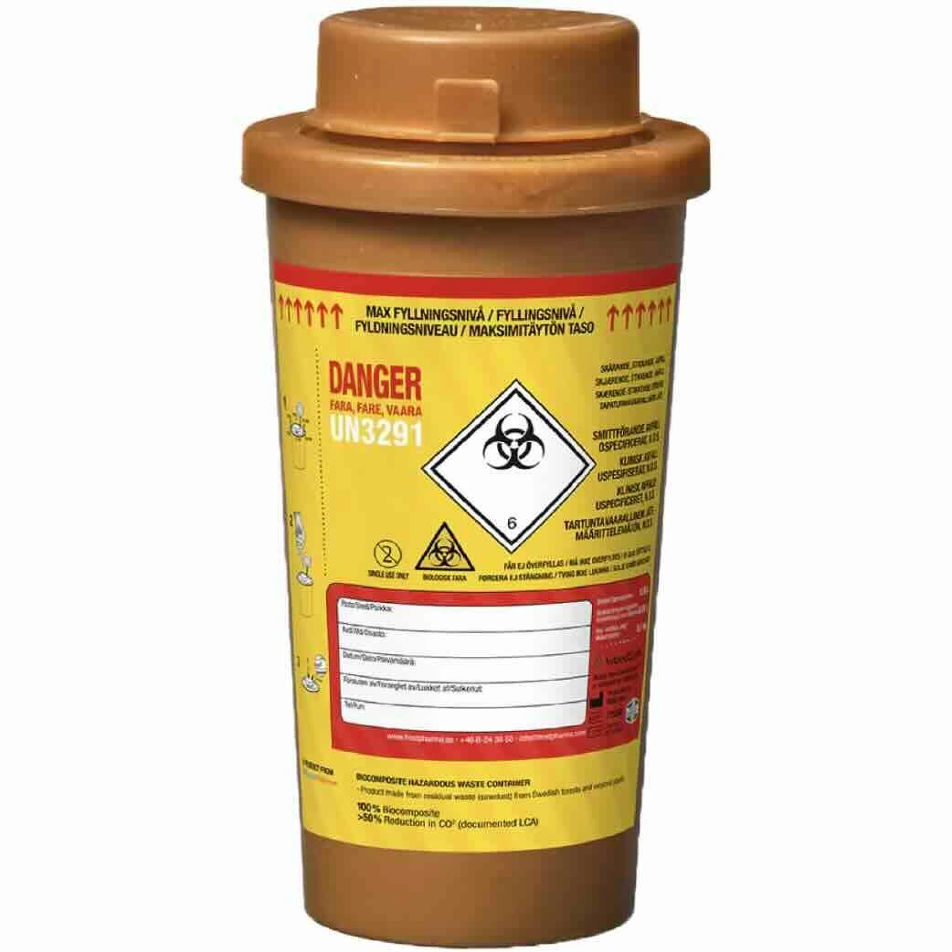 WoodSafe beholder for farlig avfall 0,5 L 1 stk