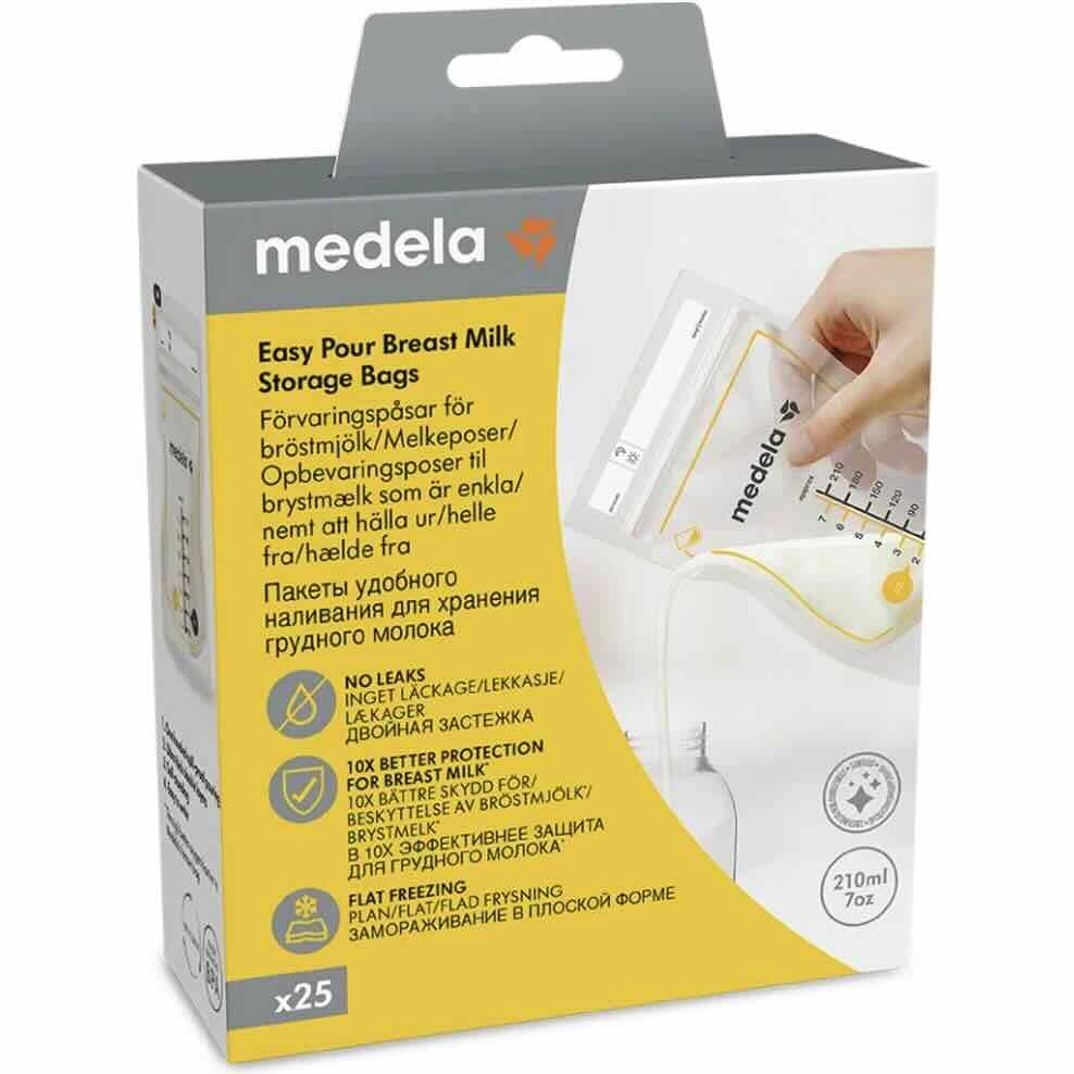 Medela Easy Pour oppbevaringsposer for brystmelk 25 stk