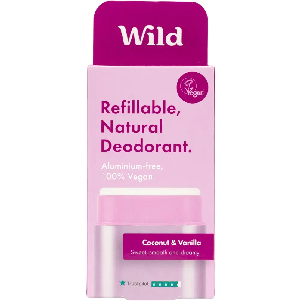 Wild Deo Coconut & Vanilla Purple startpakke 1 sett