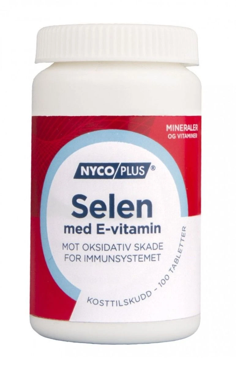 Nycoplus selen m/E-vitamin tab 100 mikrog/22 mg