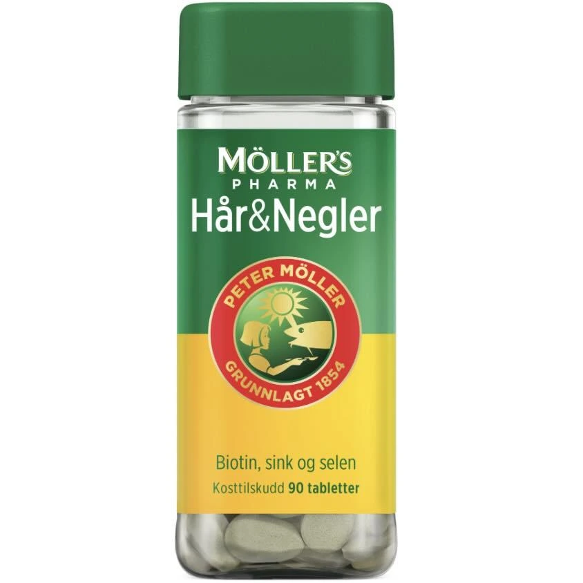 Møllers pharma hår + negler tab