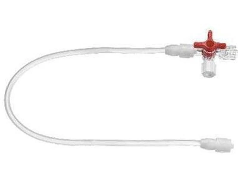 Argon mellomstykke han-3veiskran/han 15cm steril 25 stk