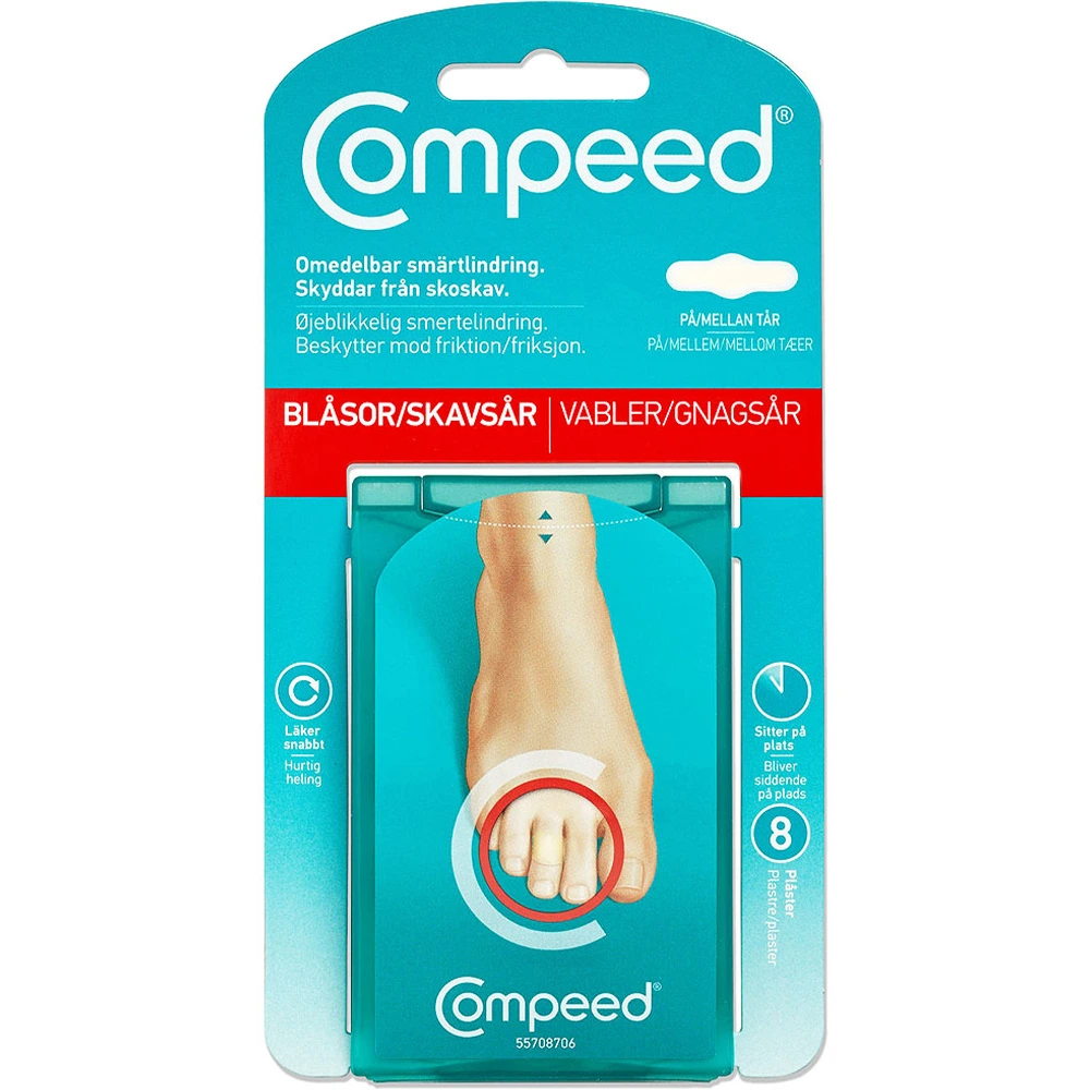 Compeed gnagsårplaster tær 8 stk