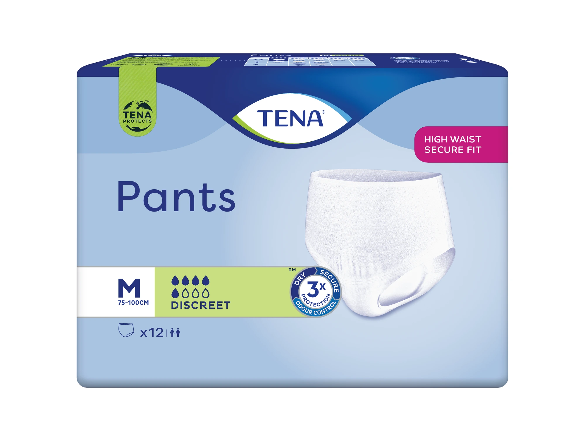 TENA Pants Discreet buksebleie M 12 stk