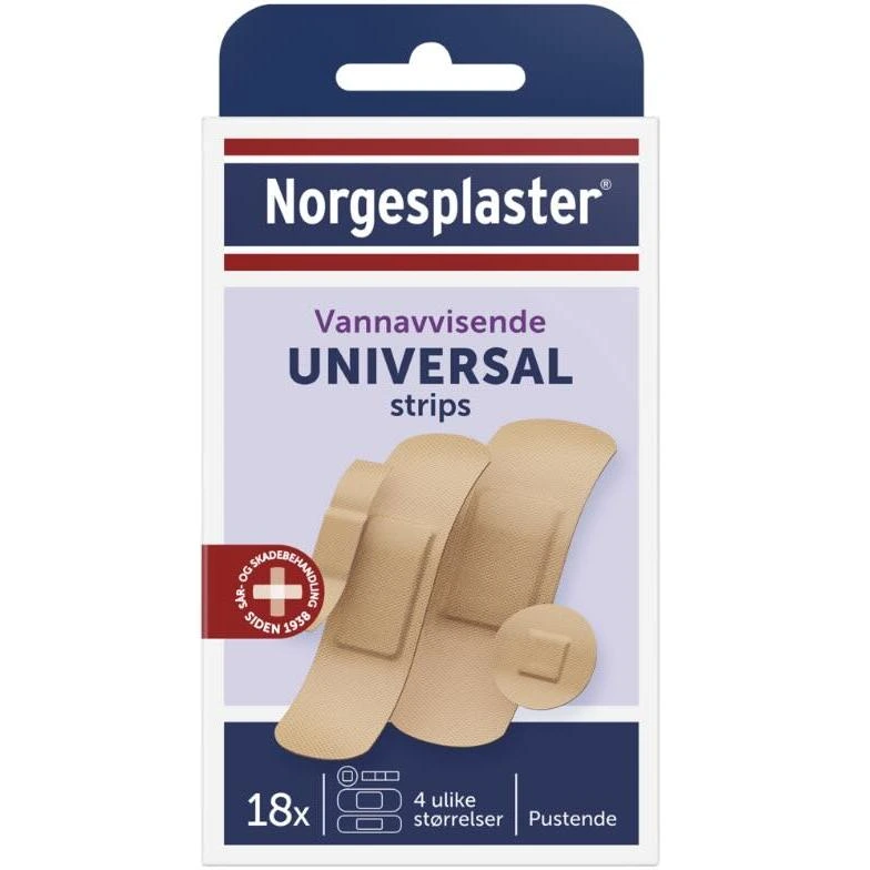 Norgesplaster Universal strips plaster 18 stk