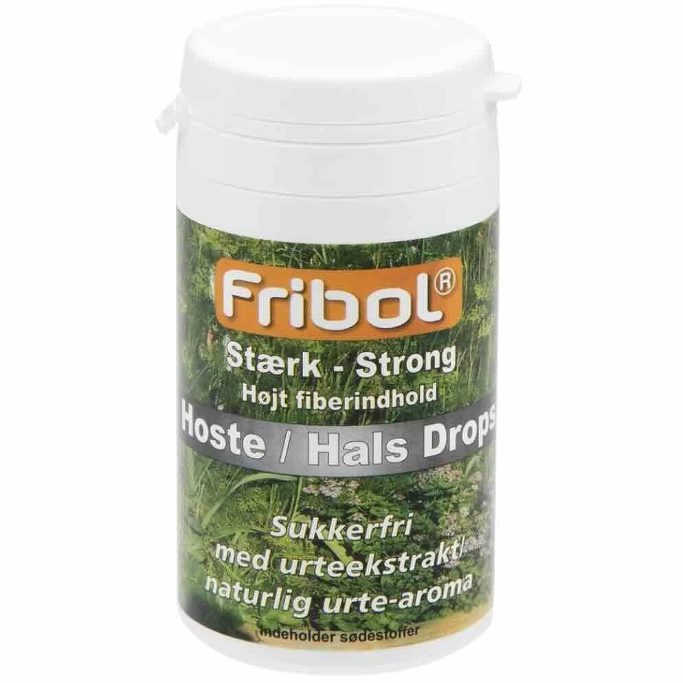 Fribol Hoste/Hals drops uten tilsatt sukker sterk 60 g