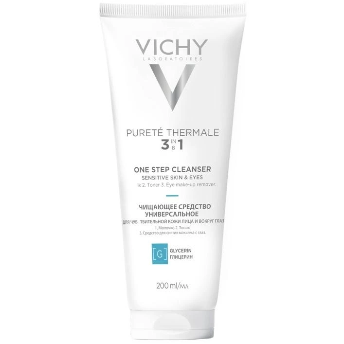Vichy Pureté Thermale 3-i-1 ansiktsrens 200 ml