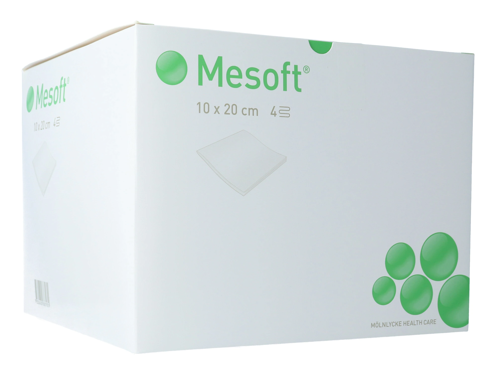 Mesoft usterile kompresser 10x20cm 200 stk