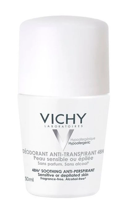 Vichy 48H Soothing Deo antiperspirant uten parfyme 50 ml