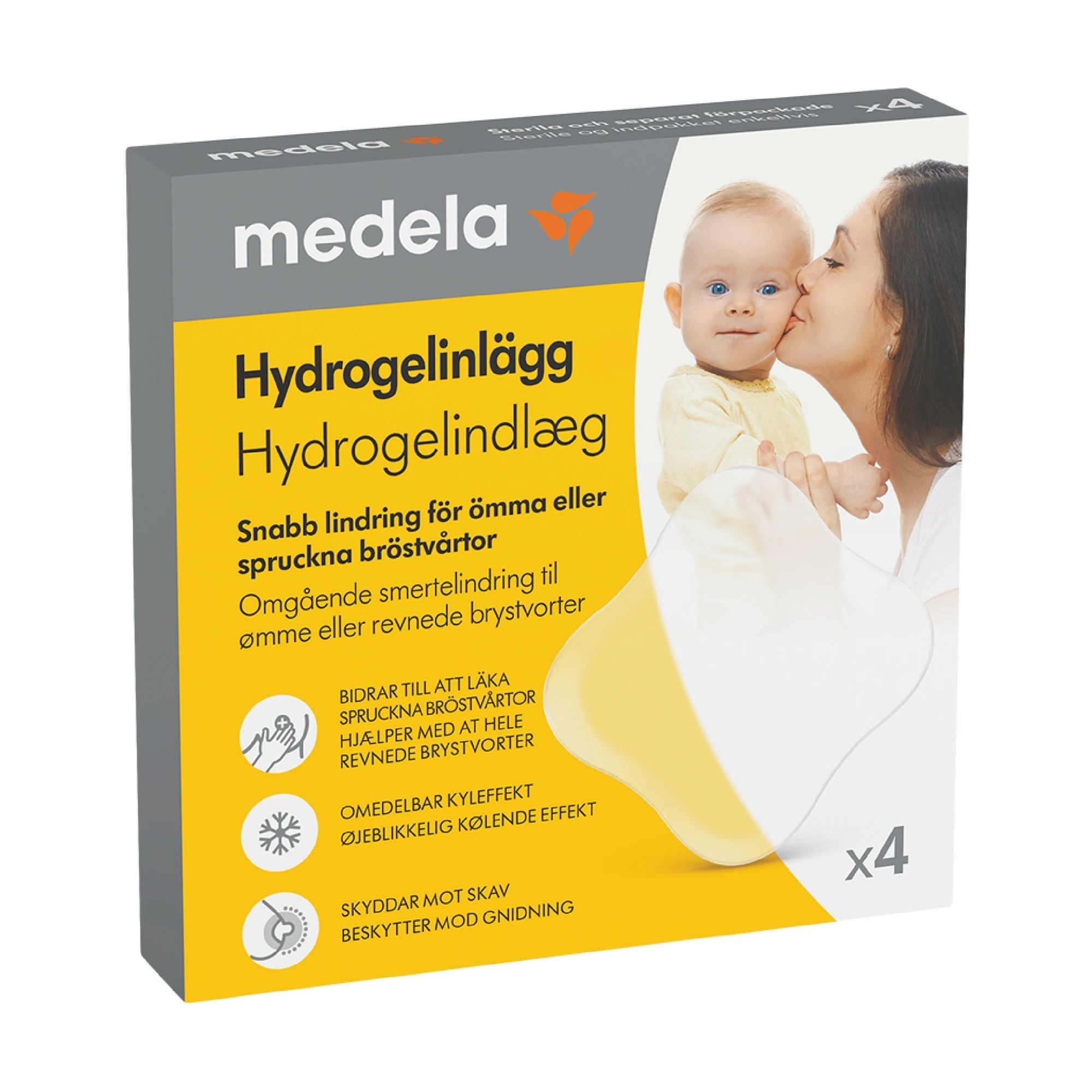 Medela Hydrogel Pads innlegg 4 stk