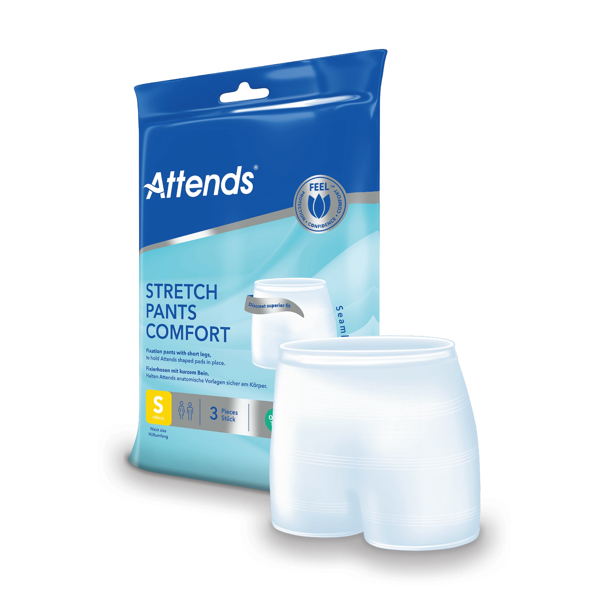 Attends Stretchpants Comfort truse str S 3 stk