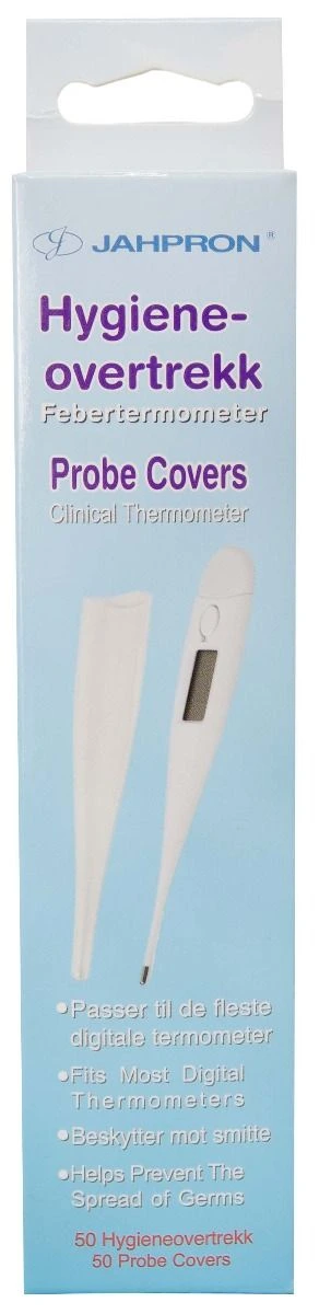 Jahpron Hygieneovertrekk Digitalt Termometer, 50 stk.