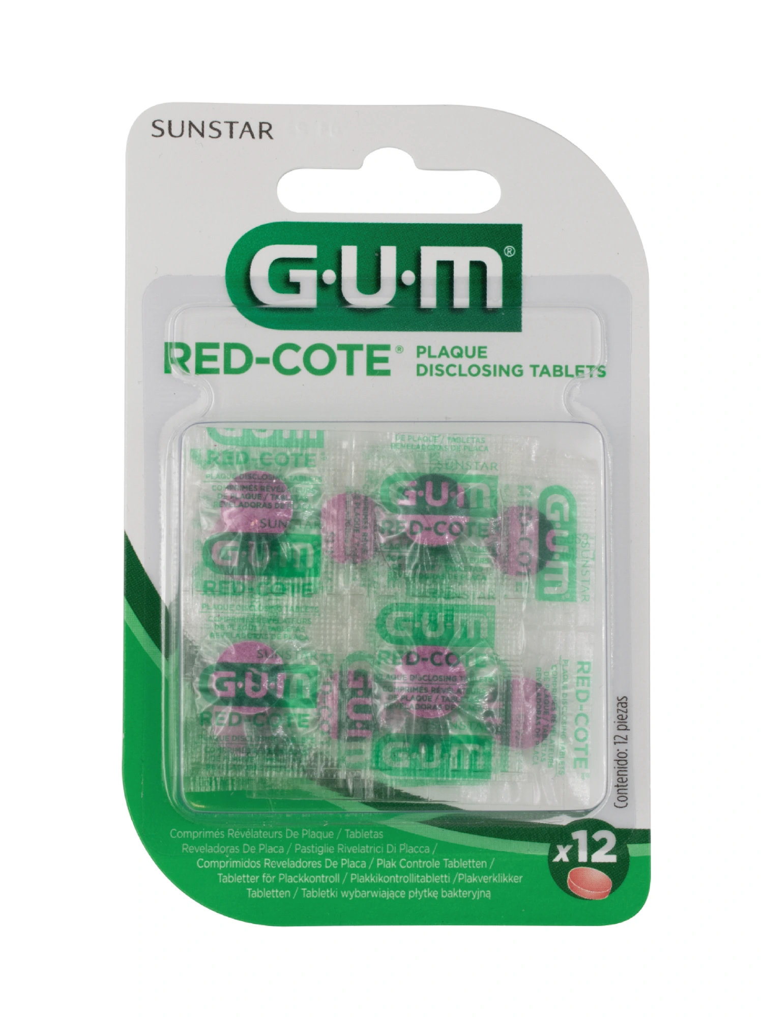 Gum Red-Cote plakk-kontroll tabletter 12 stk