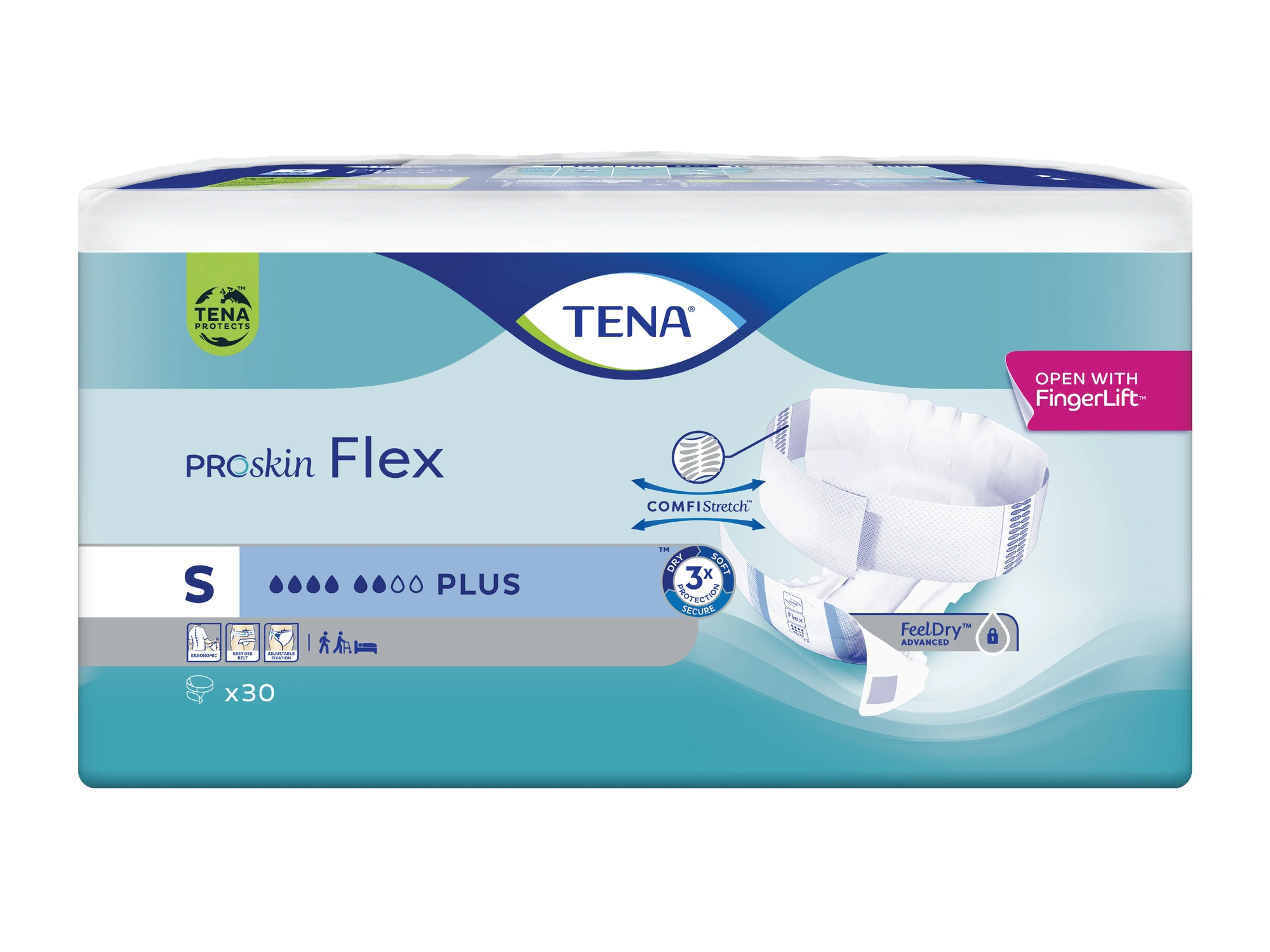 TENA Flex Plus S beltebleier 30 stk