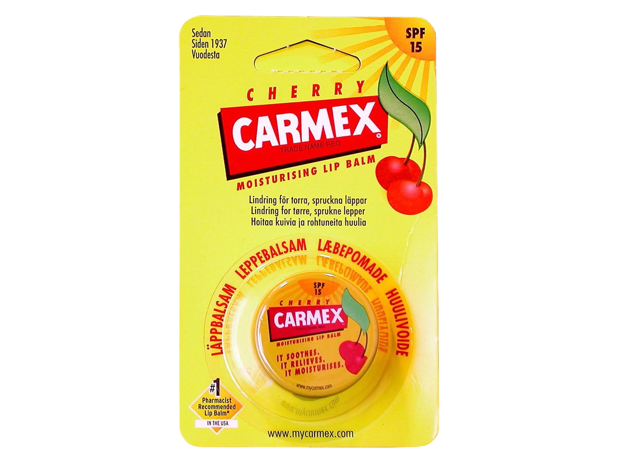 Carmex Cherry leppekrem SPF15 7,5 g