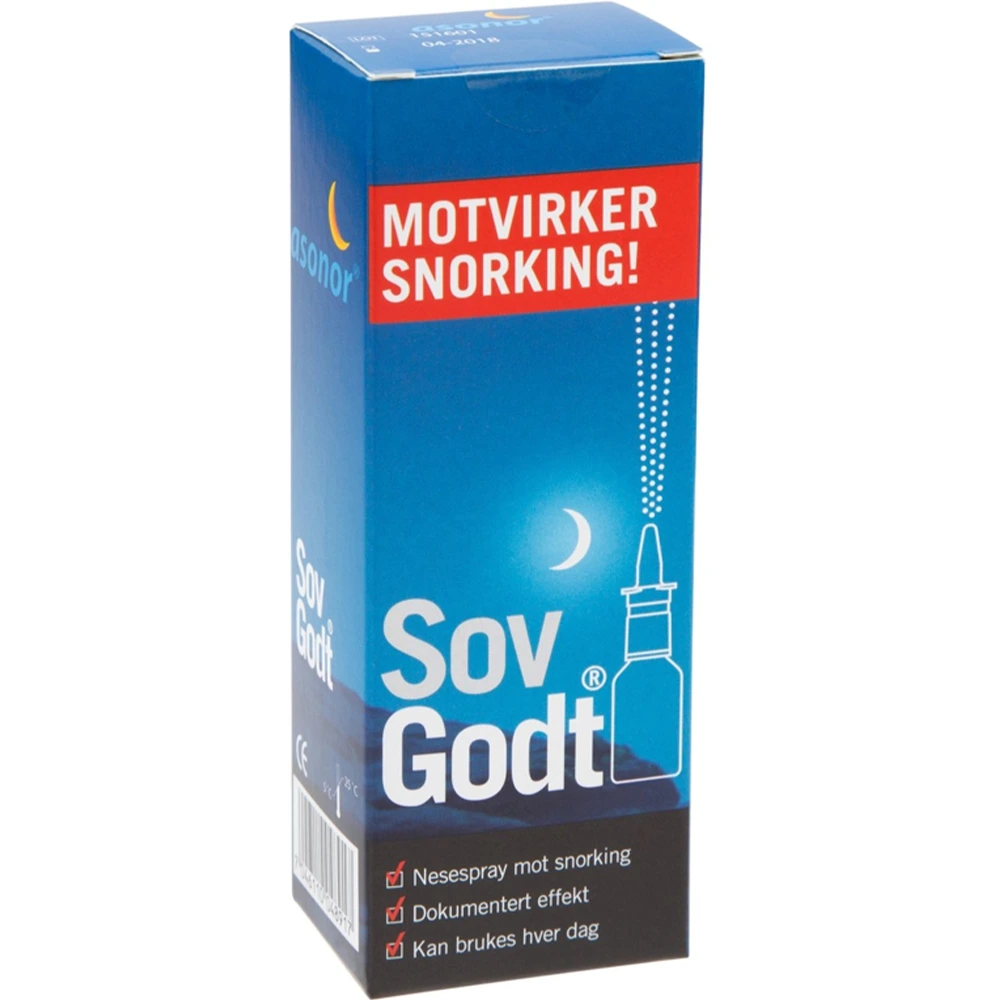 Sov Godt nesespray mot snorking 30 ml