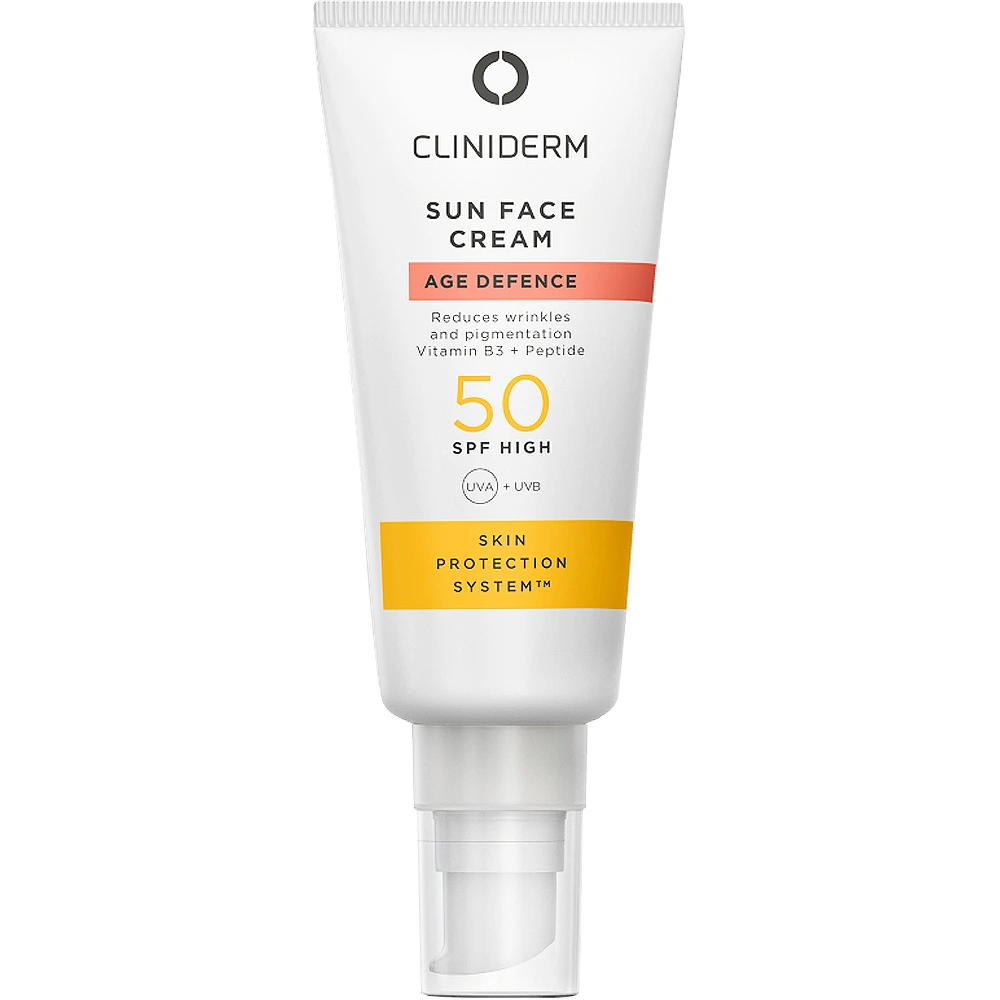 Cliniderm Age Defence Sun Face solkrem SPF50 40 ml