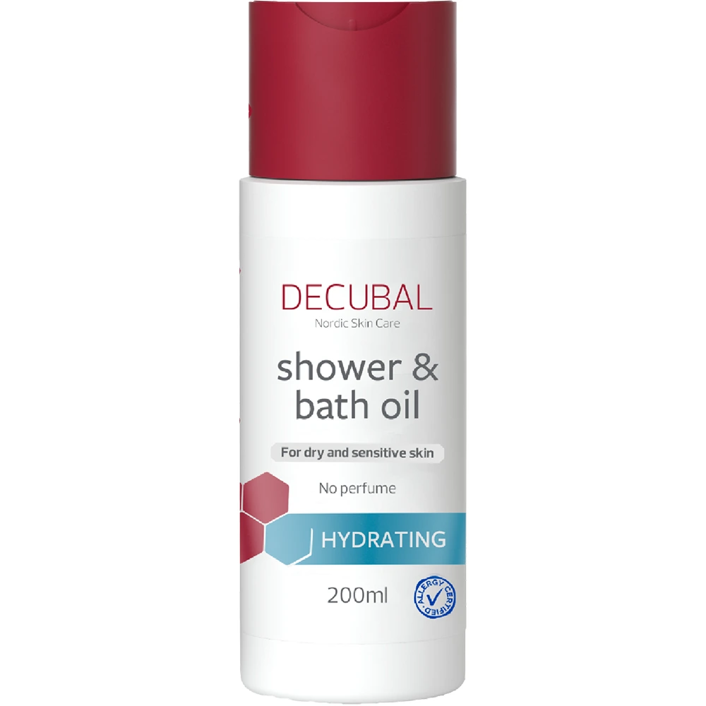 Decubal Hydrating dusj- og badeolje 200 ml