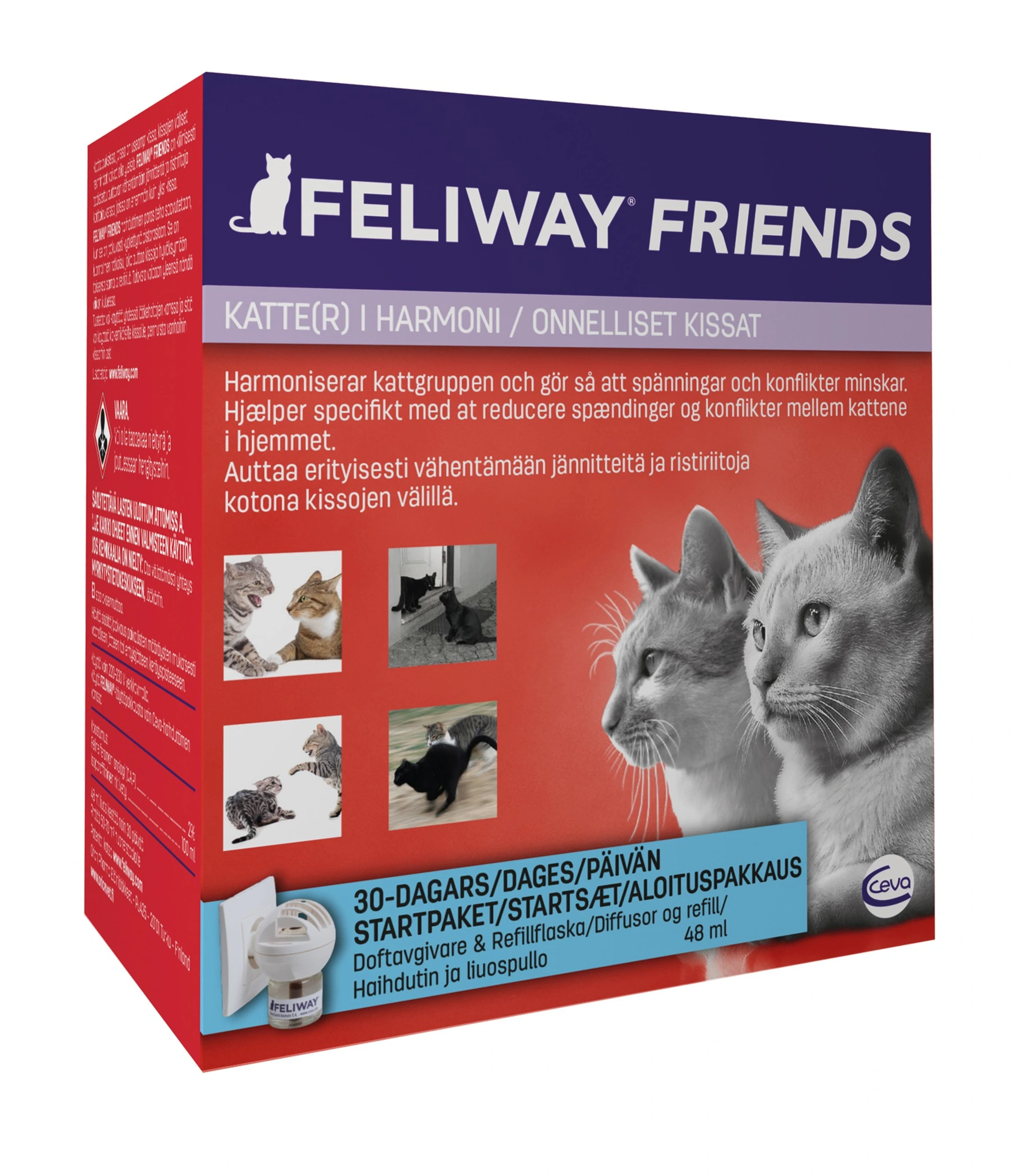 Feliway Friends startpakke med diffuser og refill 48 ml