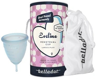 Belladot Evelina menstruasjonskopp L/plus 1 stk