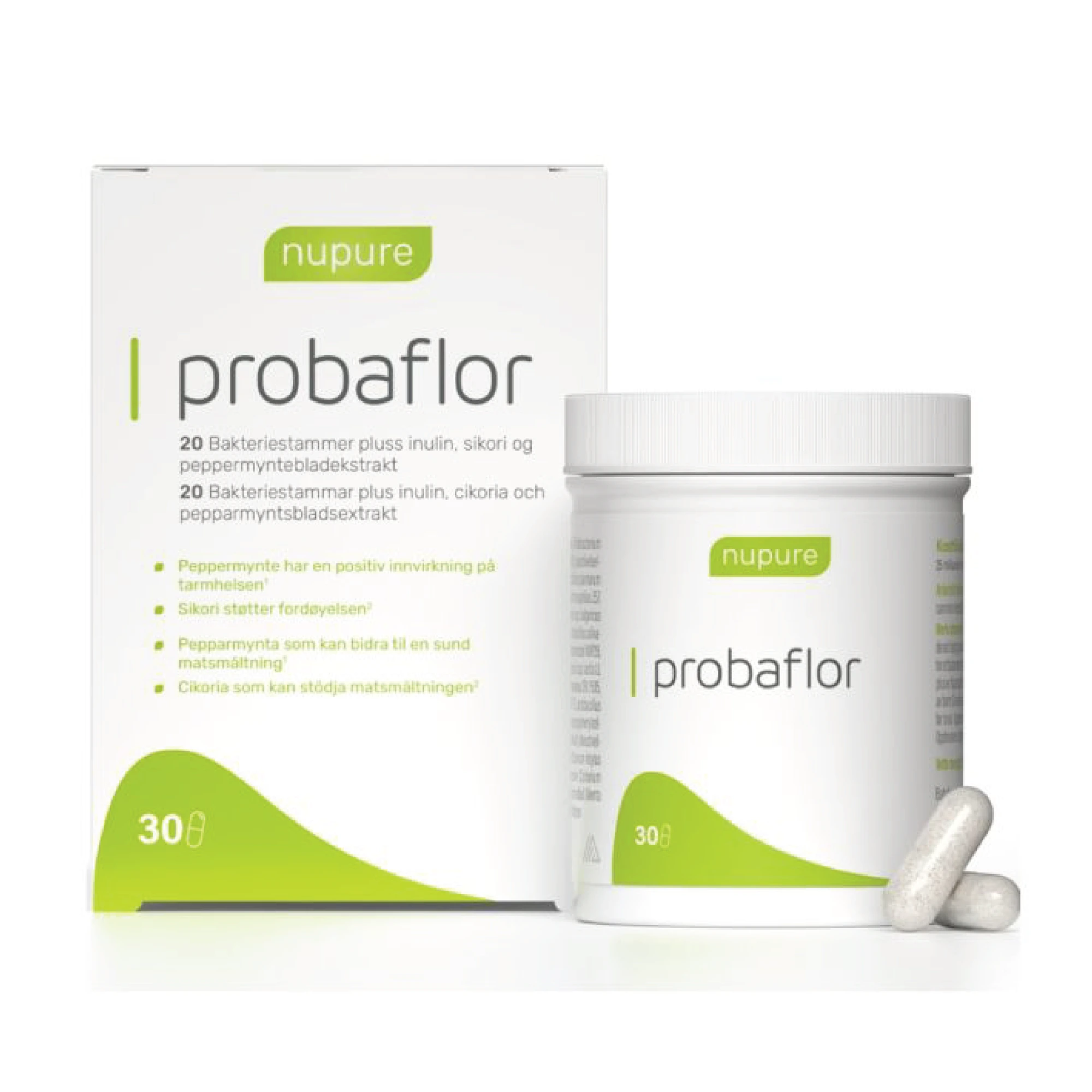 Nupure probaflor kaps 25 10E9 bakterier/87,8 mg/67,5 mg