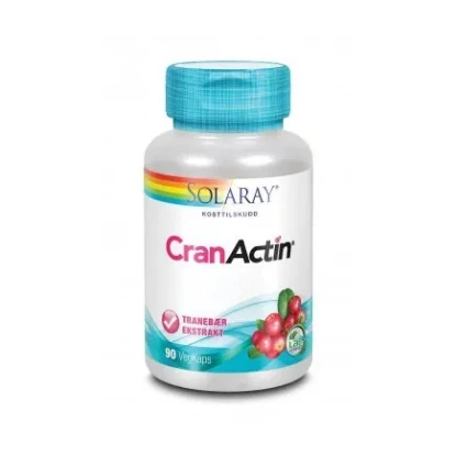 Solaray CranActin 400 mg 90 kapsler – Tranebærekstrakt for urinveiene