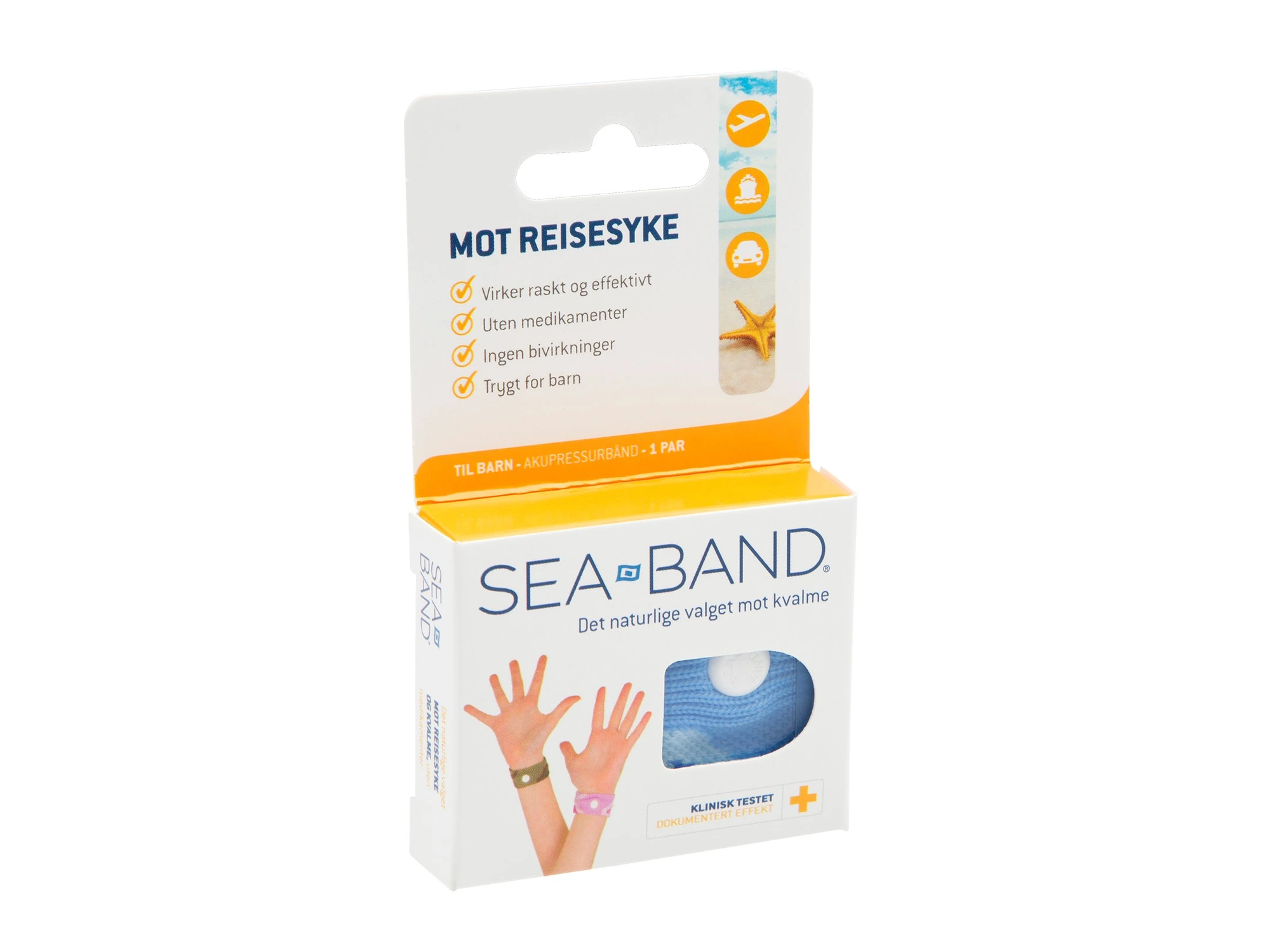 Sea-Band akupressurarmbånd barn 1 par