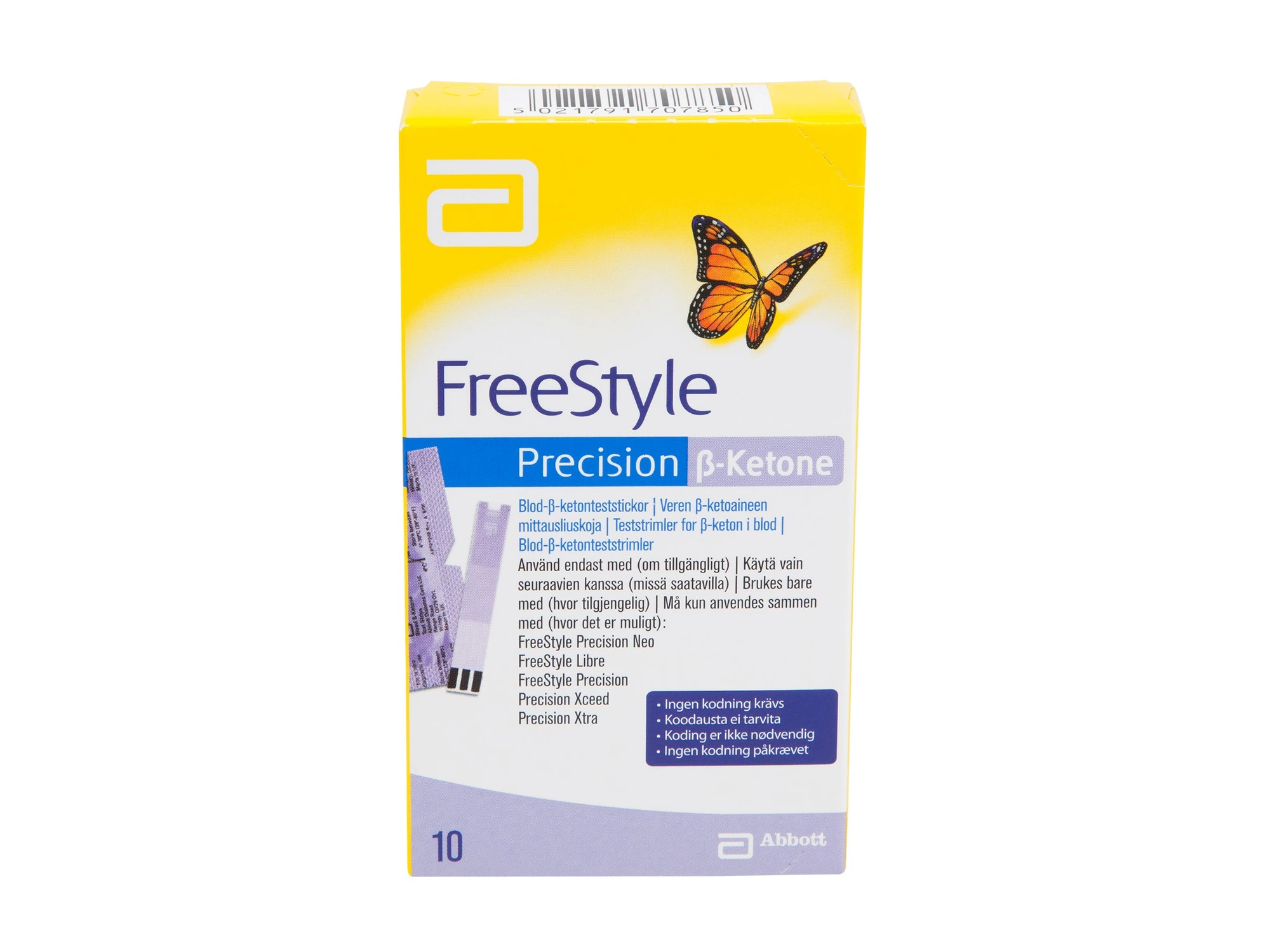 FreeStyle Precision B-ketone teststrimmel 10 stk