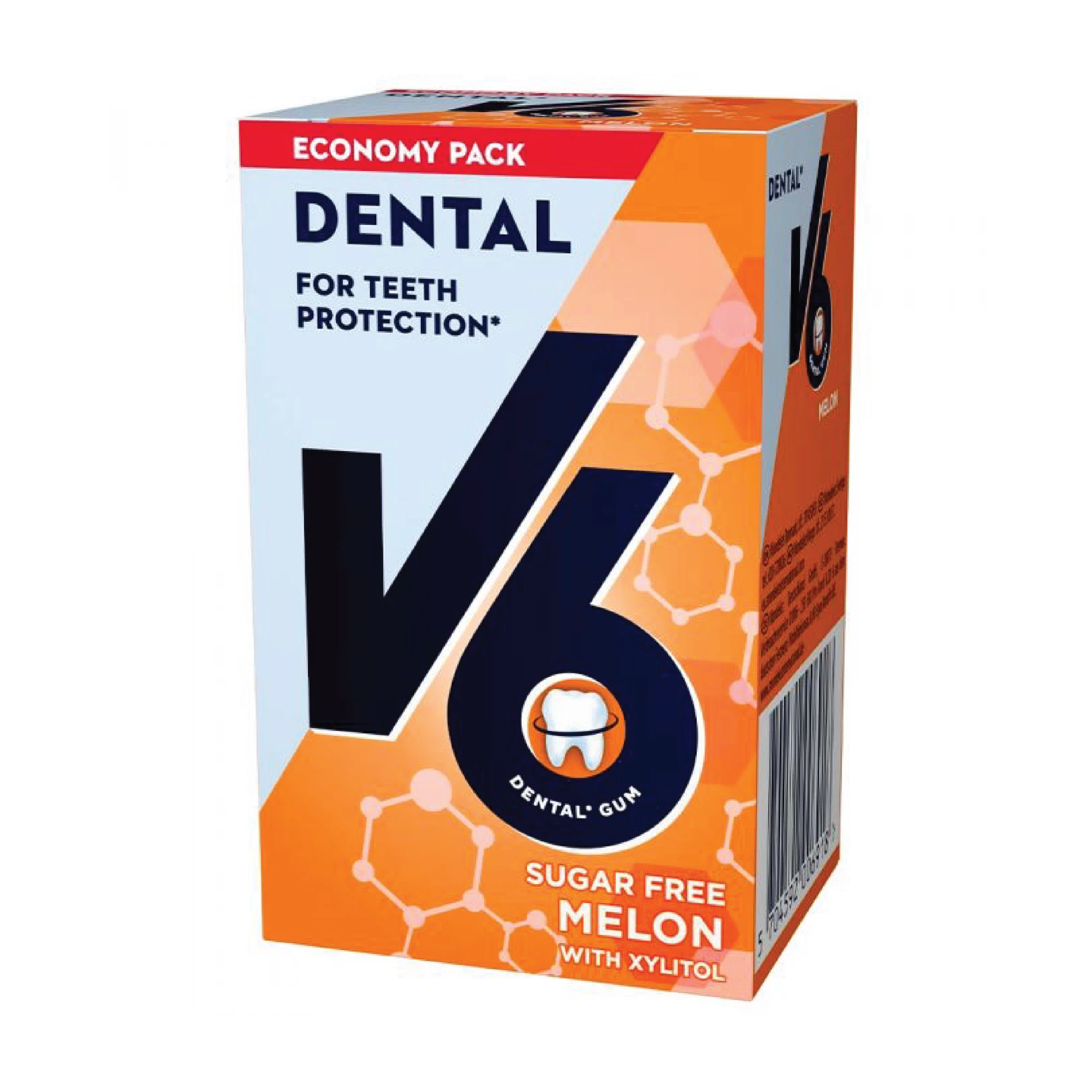 V6 Dental tyggegummi melon 70 g