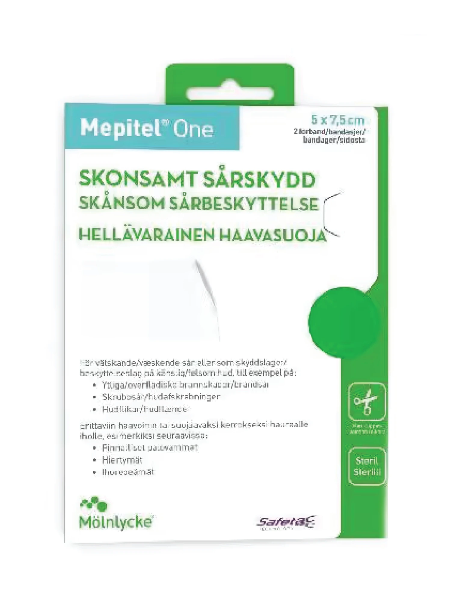 Mepitel One bandasje 5x7,5cm 2 stk