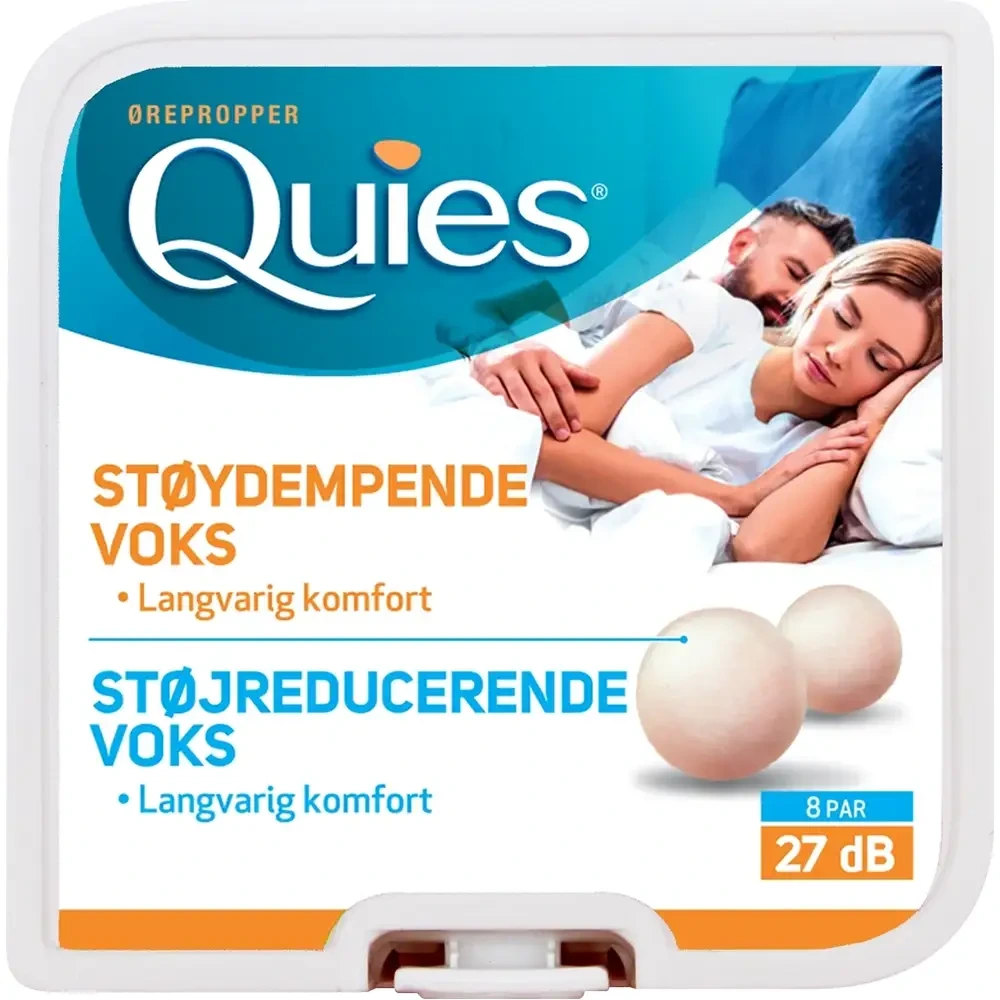 Quies ørepropper voks 8 par
