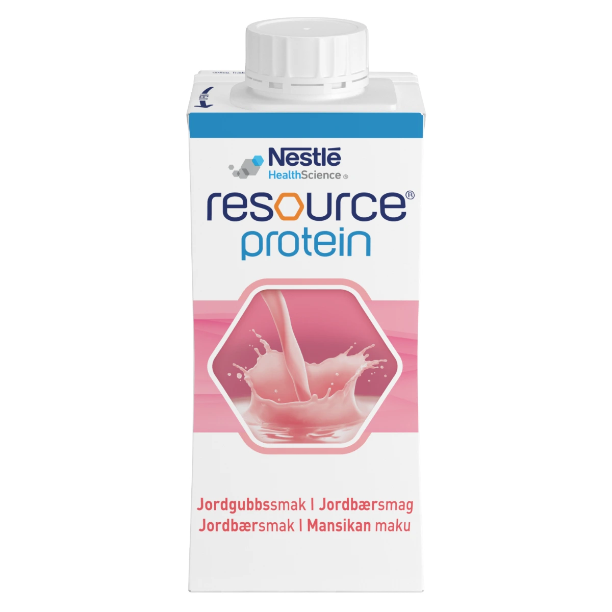 Resource Protein næringsdrikk jordbær 4x200 ml