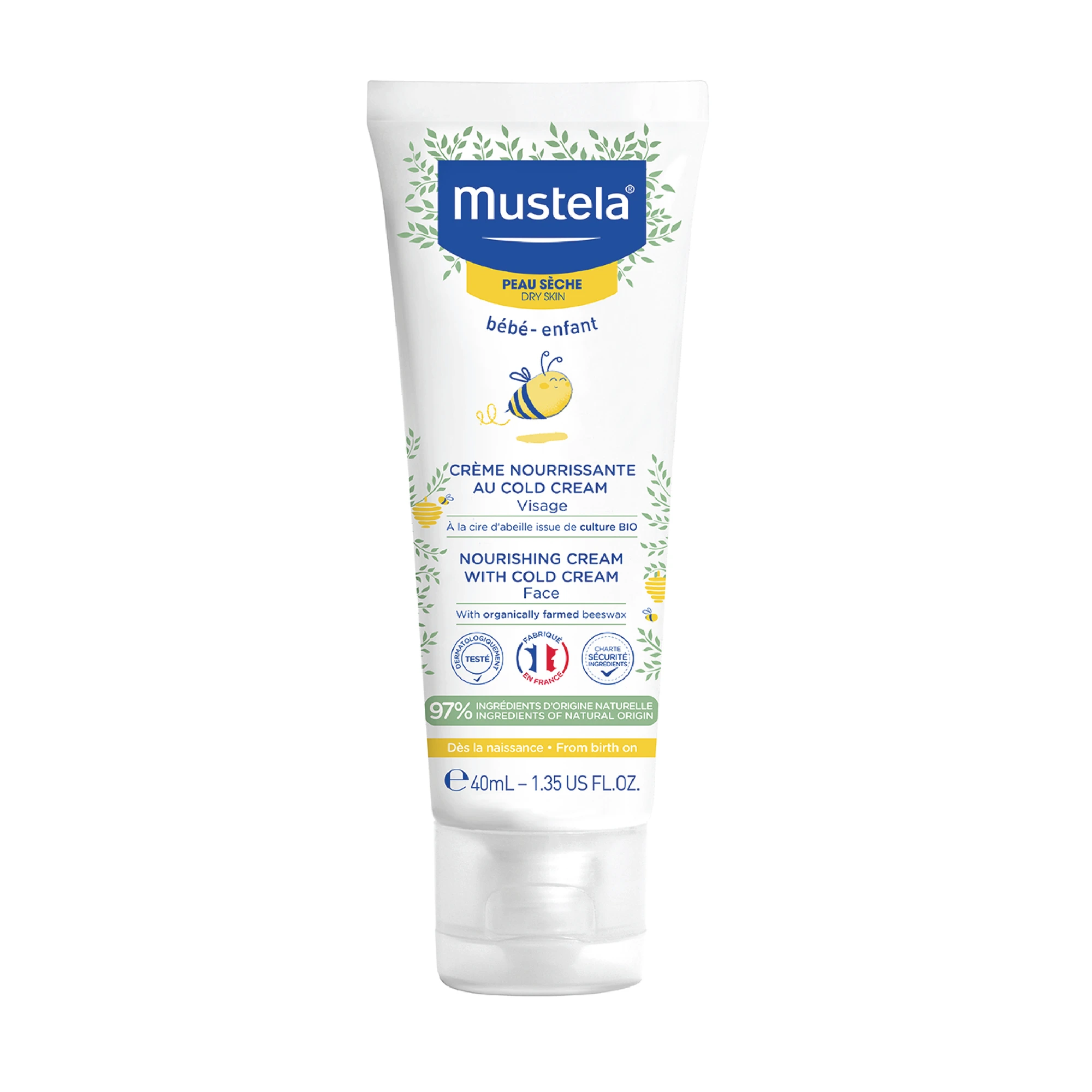 Mustela Nourishing ansiktskrem med koldkrem 40 ml