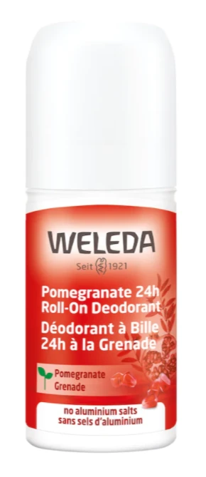 Weleda Pomegranate 24h Roll-On Deodorant, 50 ml