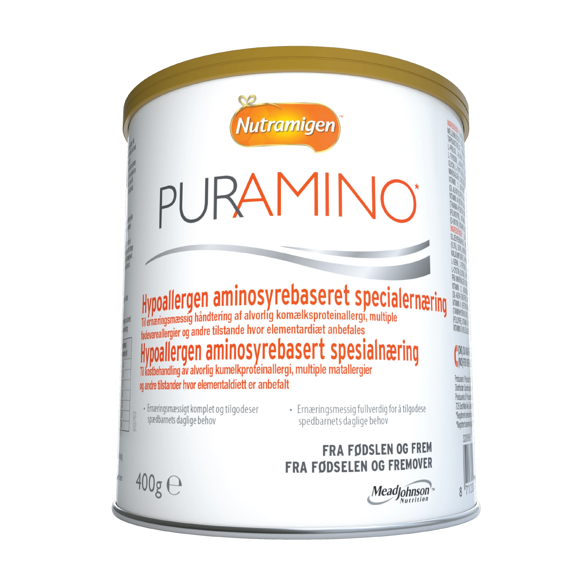 Nutramigen Puramino hypoallergen spesialnæring pulver 400 g