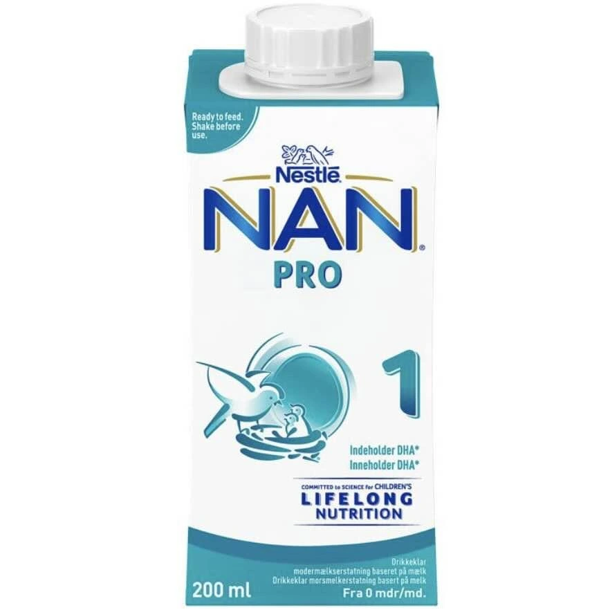 NAN PRO 1 morsmelkerstatning drikkeklar 200 ml