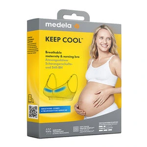 Medela Keep Cool amme-BH, farge hvit og størrelse L 1 stk