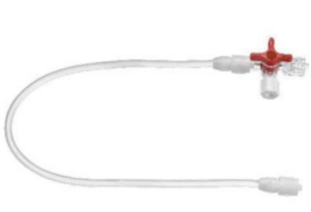 Argon mellomstykke han-3veiskran/han 30cm steril 25 stk