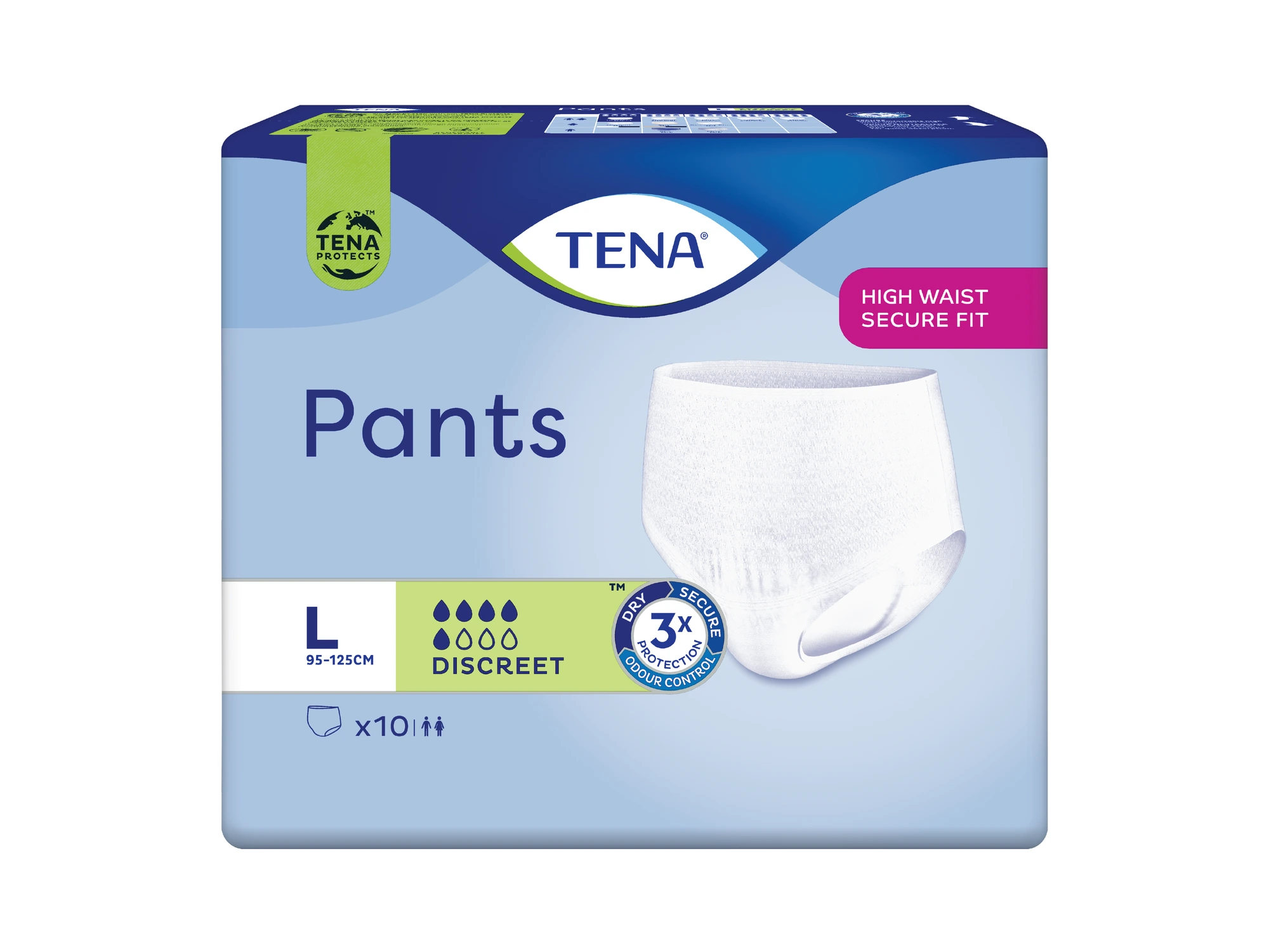 TENA Pants Discreet buksebleie L 10 stk