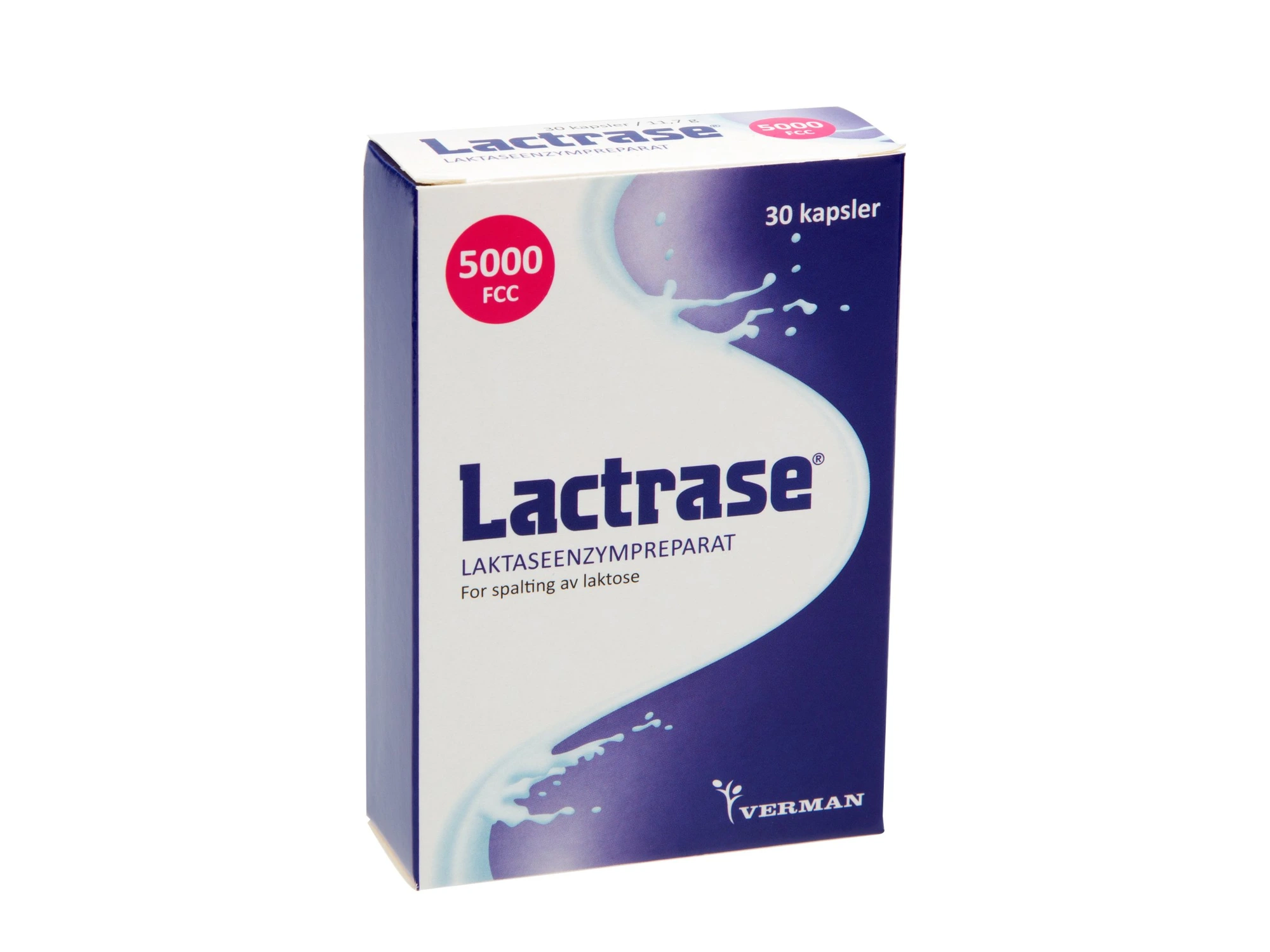 Lactrase kapsler 30 stk