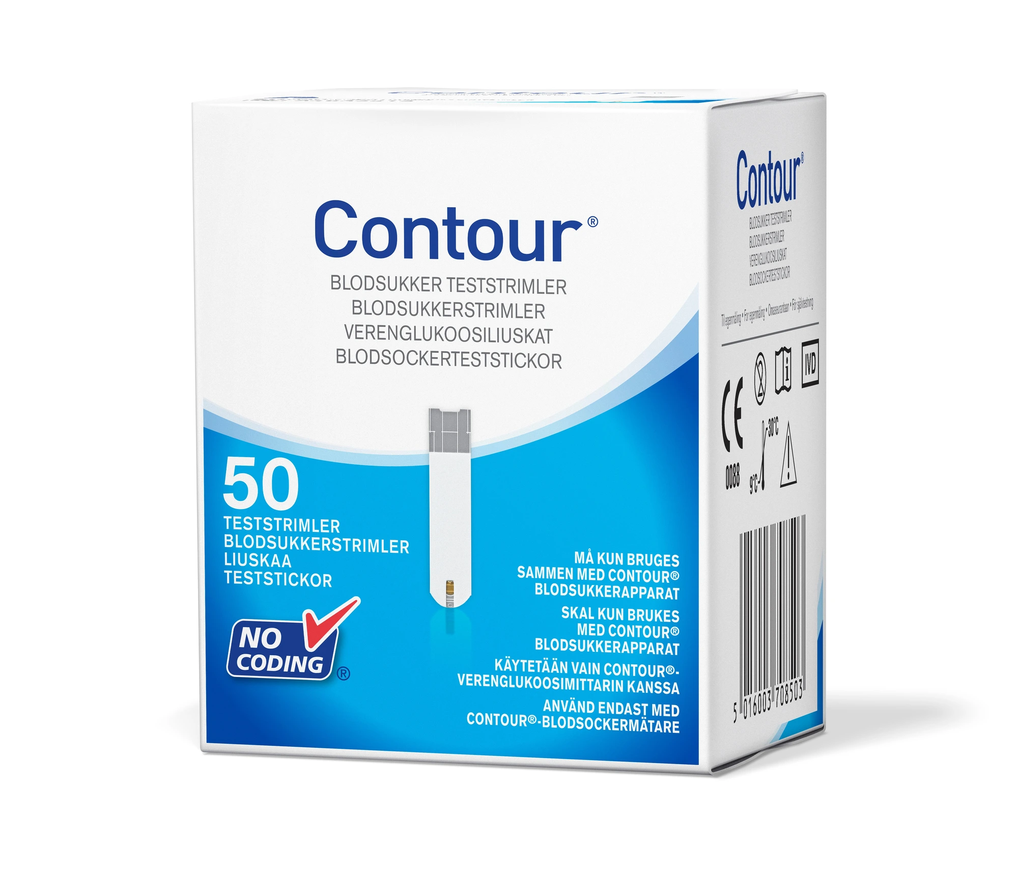 Contour blodsukkerstrimler 50 stk