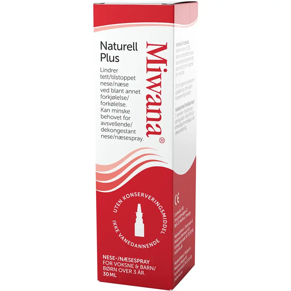 Miwana Plus Naturell saltvannsspray 30 ml